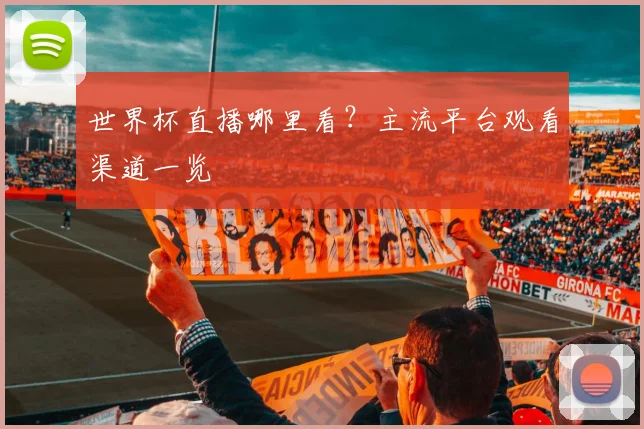 世界杯直播哪里看？主流平台观看渠道一览